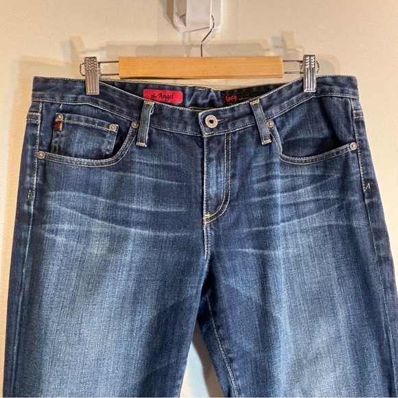 ADRIANO GOLDSCHMIED Sz 32R The Angel Jeans Mid-Wash Mid-Rise Bootcut Denim - Picture 3 of 11